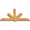 Ekena Millwork Kennewick Rough Sawn Timber Gable Bracket, Western Red Cedar, 72"W x 42"H x 4"D x 6"F, 14/12 Pitch GBW072X42X0406KEN00RWR - alternate 5